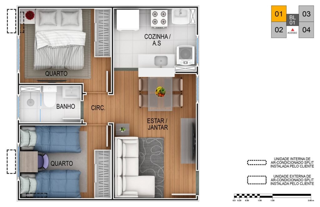 Apartamento 3ª Andar MRV – Castanheiras — foto 6